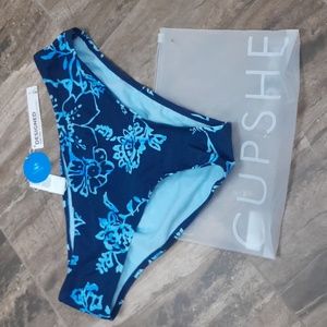 Ladies size large cupsy Blue swimsuit bottoms new with tags